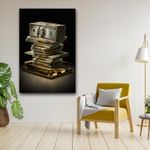 Generic Stacked Plated bill wall art framed canvas
