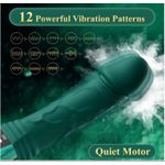product_image_name-Generic-Waterproof Soft Silicone Vibrating Dildo Vibrator Sex Toy for Women, 12 Modes Vibrators, GSpot Vibrators, Powerful Vibrator Dildo, Women Sex Toy - Powerful Rechargeable Female Sex Toy For Intense Organism - High Frequency Vibrator Dildo-4