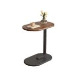 Generic Modern C-Shaped Sofa Side Table - brown/black