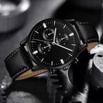 product_image_name-Fashion-Men’s Classic Wrist Watch With 4-Piece Leather & Beaded Bracelet Combo + Gift Box-2