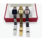 Square dial trio (silver/gold)
