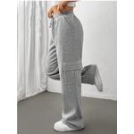 Fashion For Life Flap Pocket Side Drawstring Waist Sweatpant 