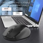 Generic Dual Mode 2.4G Rechargeable Wireless Bluetooth Mouse Black - image 5