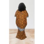 Fashion Classy Colour Block Ankara Maxi Dress - image 3