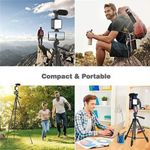 Generic Vlogging Kit Potable Handheld Gimbal Phone Stabilizer With Height Adjustable Tripod - image 4