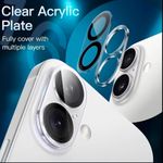 Generic iPhone 16 Camera Lens Protector - Easy Installation, Anti-Scratch, Case-Friendly. ( Full Camera Lens )
