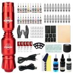 Generic Portable Cost Effective Complete Wireless Tattoo Machine Pen Kit Tattoo machine kit with complete auxiliary Materials - image 3