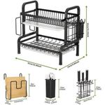 Generic Double Deck Kitchen Dish Dryer – Plates, Cups & Spoon Storage - image 2