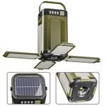 Generic Waterproof Solar Rechargeable Camping Light Foldable, Used As Power Bank