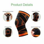 product_image_name-Generic-1PC Adjustable Knee Support - Compression Knee Sleeve Brace for Sports & Gym-1
