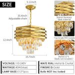 Generic Contemporary Tiered Crystal Chandelier 300mm - image 2