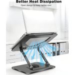 product_image_name-Generic-Mikuso LS-070 360° Adjustable Computer/Laptop Stand with Rotating Base, Ergonomic Laptop Riser for Foldable and Portable, MacBook Riser Collaborative Work, Suitable for 10-16" Notebook Holder-6