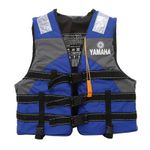 Yamaha Professional Life Jacket Safety Vest With Whistle - Blue & Grey