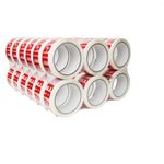 Fragile Cellotape Packaging Tape 100 Yards (Big) - 6 Rolls