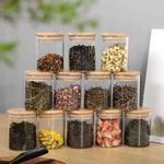 Generic 12 In 1 Spice Jars With Bamboo Lid Container Organizer - image 2
