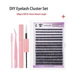 product_image_name-Generic-DIY Eyelash Extension Kit Single Cluster False Eyelash 280pcs Eyelash Clusters 8-16mm-1