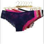 product_image_name-Fashion-New Hollow Triangle Design Lace Seamless Knitted Lingerie/ Net (6 pcs)Pant-4