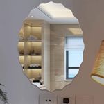 Generic Acrylic scratch-resistant bathroom mirror self-adhesive wave pattern mirror sticker - image 7