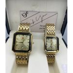 COUPLE ANALOG LUXURY WRISTWATCH + FREE CASE