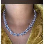 Ice Diamond Stones Necklace Silver