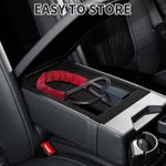 Generic Universal Steering Wheel Steel Lock To Safety Belt - image 2