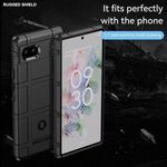 Google Pixel 6a,Rugged Shield Protective Back Case - Balck