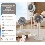 Generic 14 Inches Rechargeable Remote Control Cooling Fan - image 4