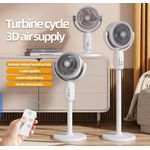 Generic 14 Inches Rechargeable Remote Control Cooling Fan - image 7