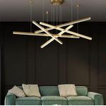 Generic Modern Abstract Geometric Linear LED Chandelier 600mm