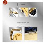 product_image_name-WMARK-NG-2020B Rechargeable Electric Hair Clipper, 2500 mAh Battery, Retro Oil-head Electric Trimmer, Men'S Hair-clipper, Cordless Portable Hair Clipper Set for Men Women Salon, with LED Display Screen. ( GOLD )-5