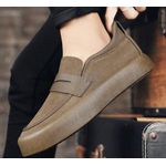 Fashion Men Casual Slip On Sneaker - Khaki