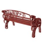 Generic Living Room Mini Chair Garden Bench Park Bench Model For 1/6 Brown - image 4