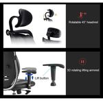 product_image_name-Generic-Executive Kidney Office Chair With Lumber Support-4