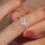 Fashion Adjustable Diamond Plated Love Engagement Proposal Ring With Red Ring Case (loveredcase) - image 3