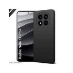 XIAOMI Redmi Note 14 Vogue Platinum Edge Protective Black Silicon Back Case 