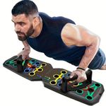 Generic Foldable Push Up Board Rack Multi-Function Workout Fitness Exercise Pushup Stand with Handles for Home Gym Training - image 8