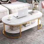 product_image_name-Generic-High Quality Marble (MDF Wood)Centre Table - 120 X 60 X 42cm-1