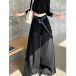 product_image_name-Generic-Hot Girl Baggy Jeans Femenina Y2k Street vintage Washed To Make Old Fried Straight Wide-Leg Denim Pants For Women-2