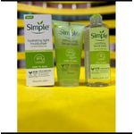 Simple Hydrating Light Moisturizer, Facial Wash, Soothing Toner,