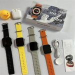 Ultra Smart Watch Combo Set with Wireless Earbuds & 4 Interchangeable Straps
