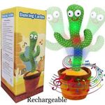 Generic Cactus Talking, Speak And Dancing Toy Talk Record Repeat Toy - image 2