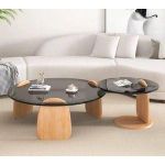 High Quality Tempered Glass/Wood Center Table