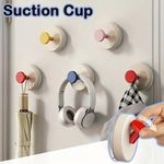 Generic 3 in 1 Pcs Suction cup hook storage, Kitchen, room rack clothes towel rack wall hanger - image 2