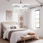 Generic Dual Head Adjustable Angle Ceiling Fan Light Remote Control LED Silent - image 8