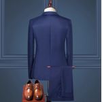product_image_name-Fashion-Two-piece Men's Business Suit Blue (jacket + Pants)-2