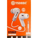 Ergonomic stereo earphone/earpiece  - L&R Vocal Channel