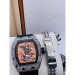 product_image_name-Forecast-Classy Superior Quality No Fading Dragon Black Designer Wristwatch + Bracelet-2