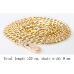 product_image_name-Fashion-2 pcs Bag Chains, Gold Handbag Chain Purse Chain Straps Sliver Metal Replacement Chain DIY Handbag Straps for Purse Handbags Shoulder Bag-6