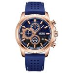 Megir Marine Commander Analogue Chronograph  Blue Designer Timepiece - image 2