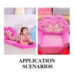 Generic 3 In 1 Convertible Children Relaxation Sofa For Princess - image 2